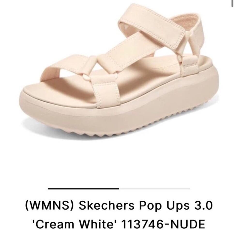 Woman’s Skechers Pop Ups 3.0 'Cream White'  Nude Color Size 6 BRAND NEW!